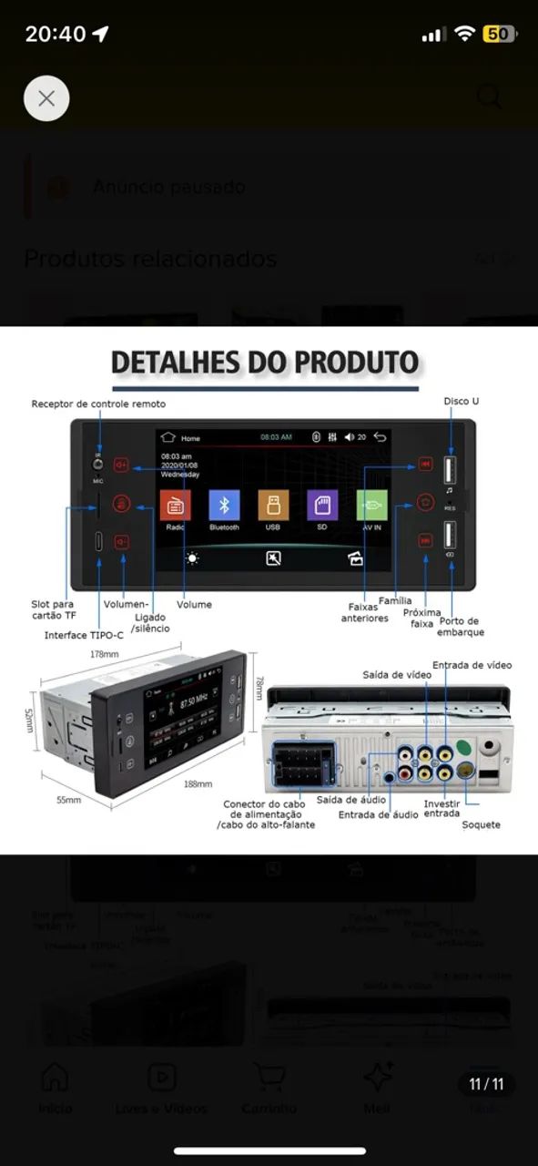 Central multimídia  - Foto 4