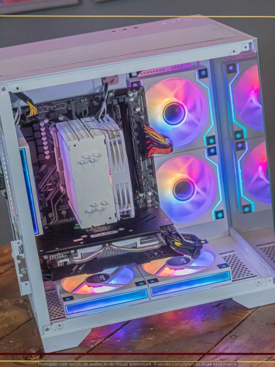 Setup Ryzen 5 3600, 16gb, 1tb SSD, RX 580 8gb, Air Cooler, Fonte 450W, Gab. Aquário - Foto 4