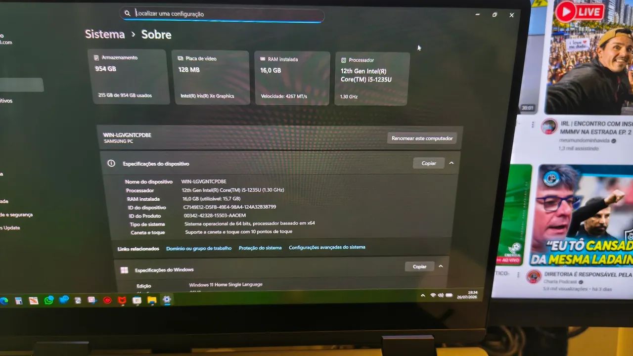 Galaxy Book2 360 i5 16GB 1TB SSD Touch AMOLED - Foto 3