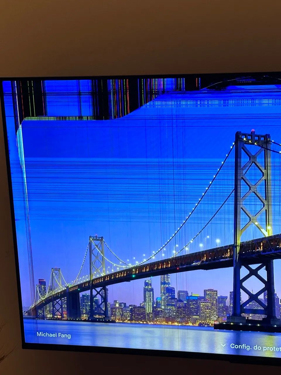 Tv TCL 50 polegadas com defeito na tela - Foto 3