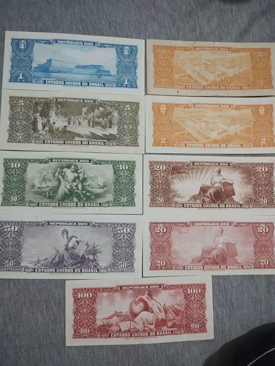 cédulas antigas para coleção 