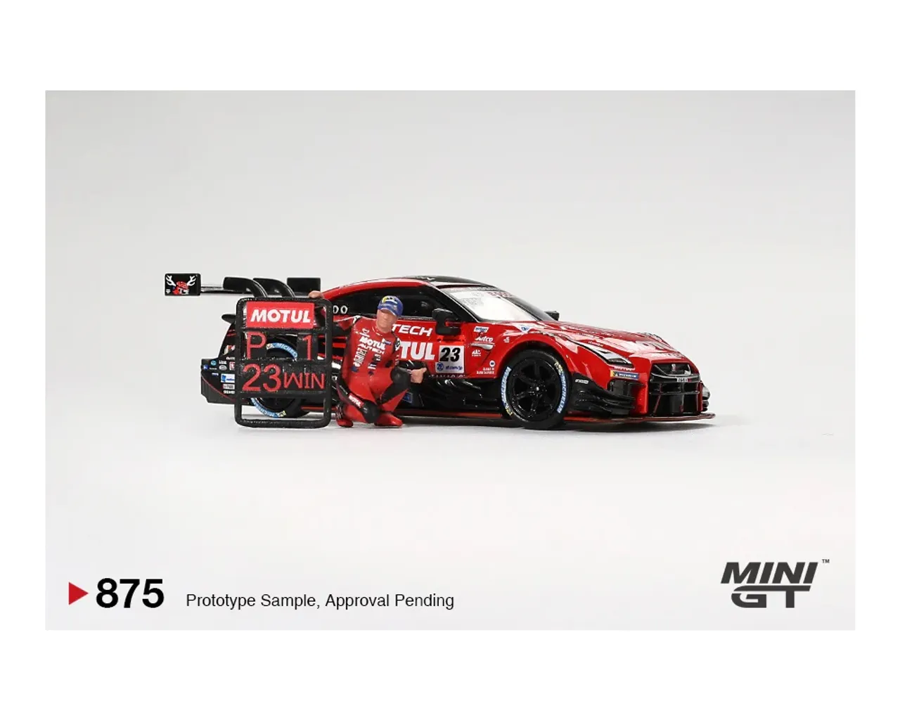 Nissan LB-ER34 Super Silhouette SKYLINE Vermelho/Preto MINI GT 843