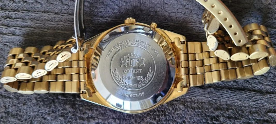 Relógio Orient Automático dourado todo original - Foto 2