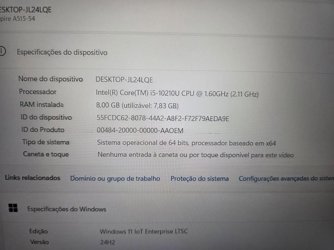 Notebook Acer i5 Decima geração  - Foto 2