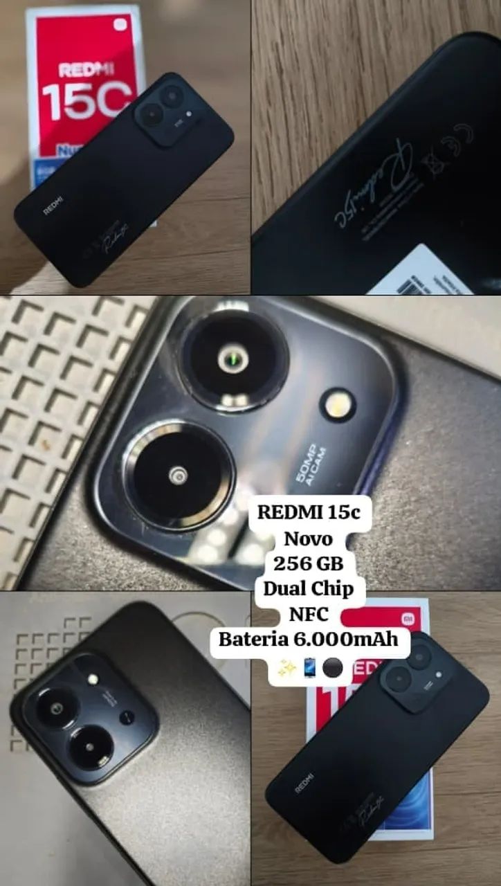 Celular Redmi 15C 256 GB Barato Novo - Foto 2