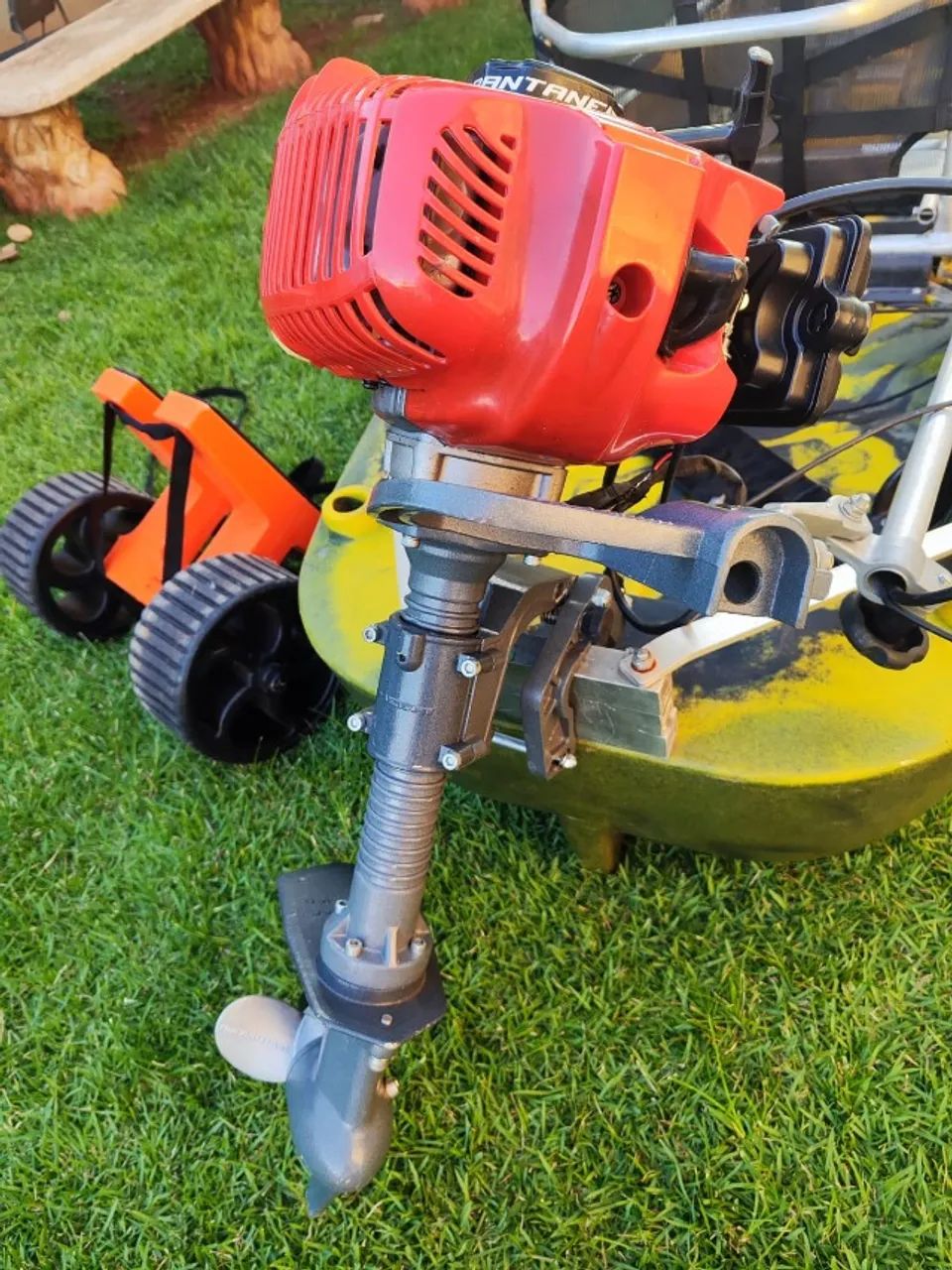 Caiaque Duplo Caiaker New Foca + Motor Jet 3HP - Usados - Foto 9