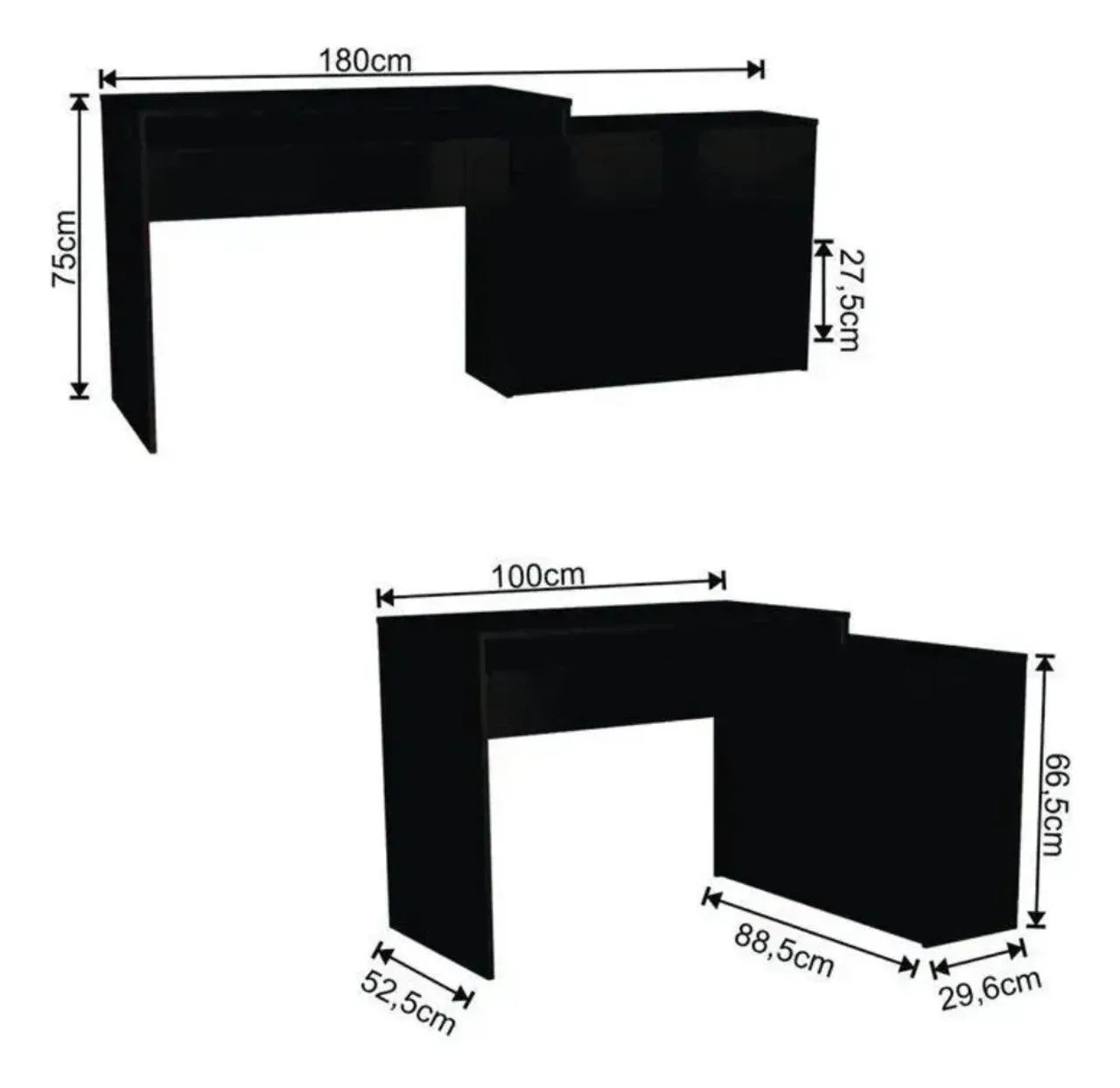 Mesa gamer com nichos  - Foto 3