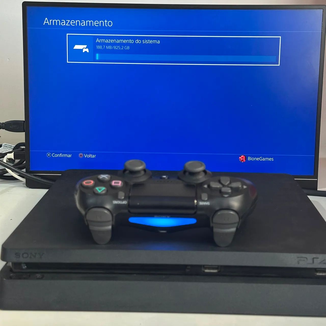 PS4 SLIM 96gb de SSD Usado - Foto 3