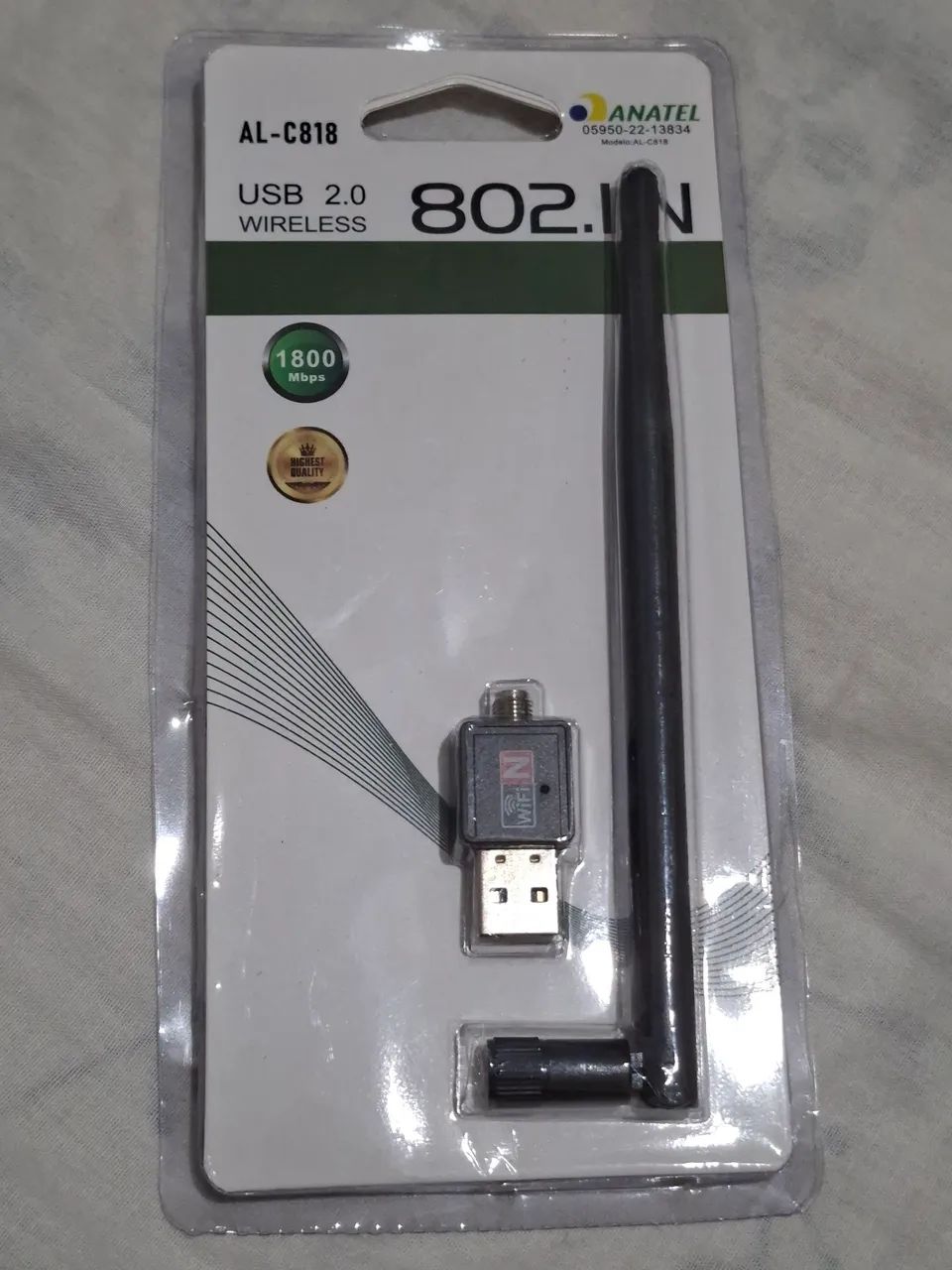 Adaptador USB 2.0 Wireless 802.IIN