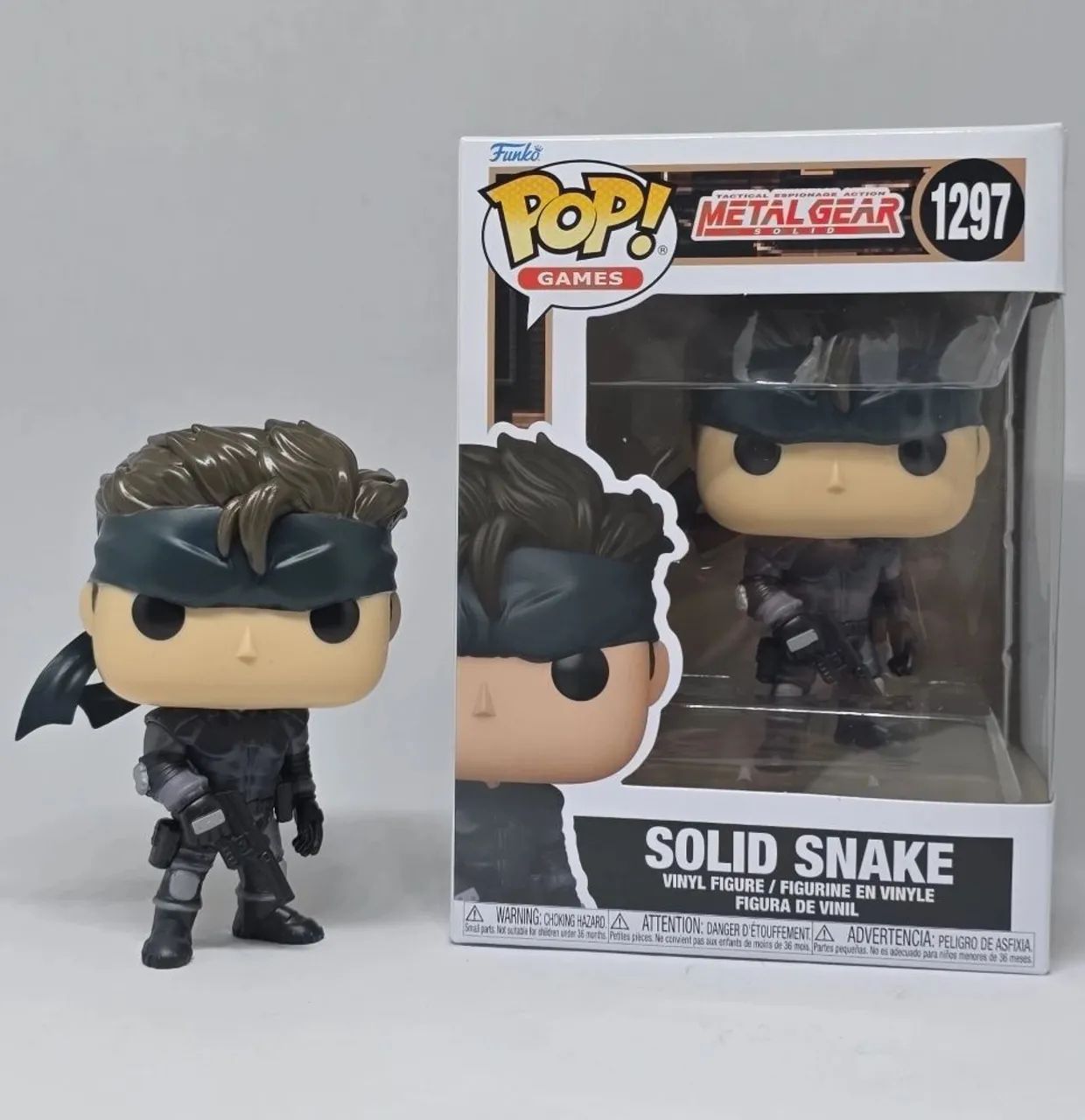 Funko Pop Solid Snake 1297 em estoque 