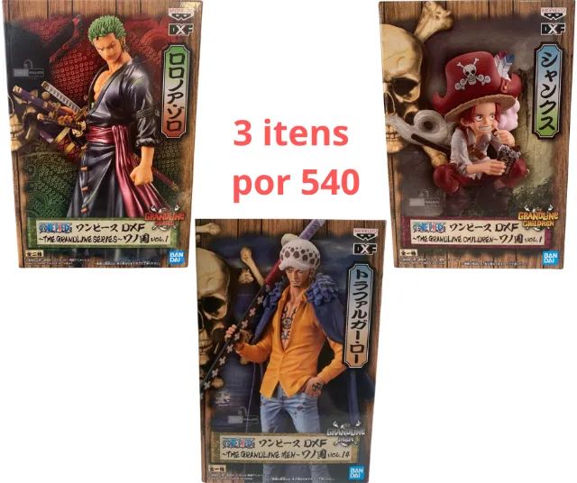 BONECOS ONE PIECE PROMOÇÃO 3 ITENS 540 - Foto 2