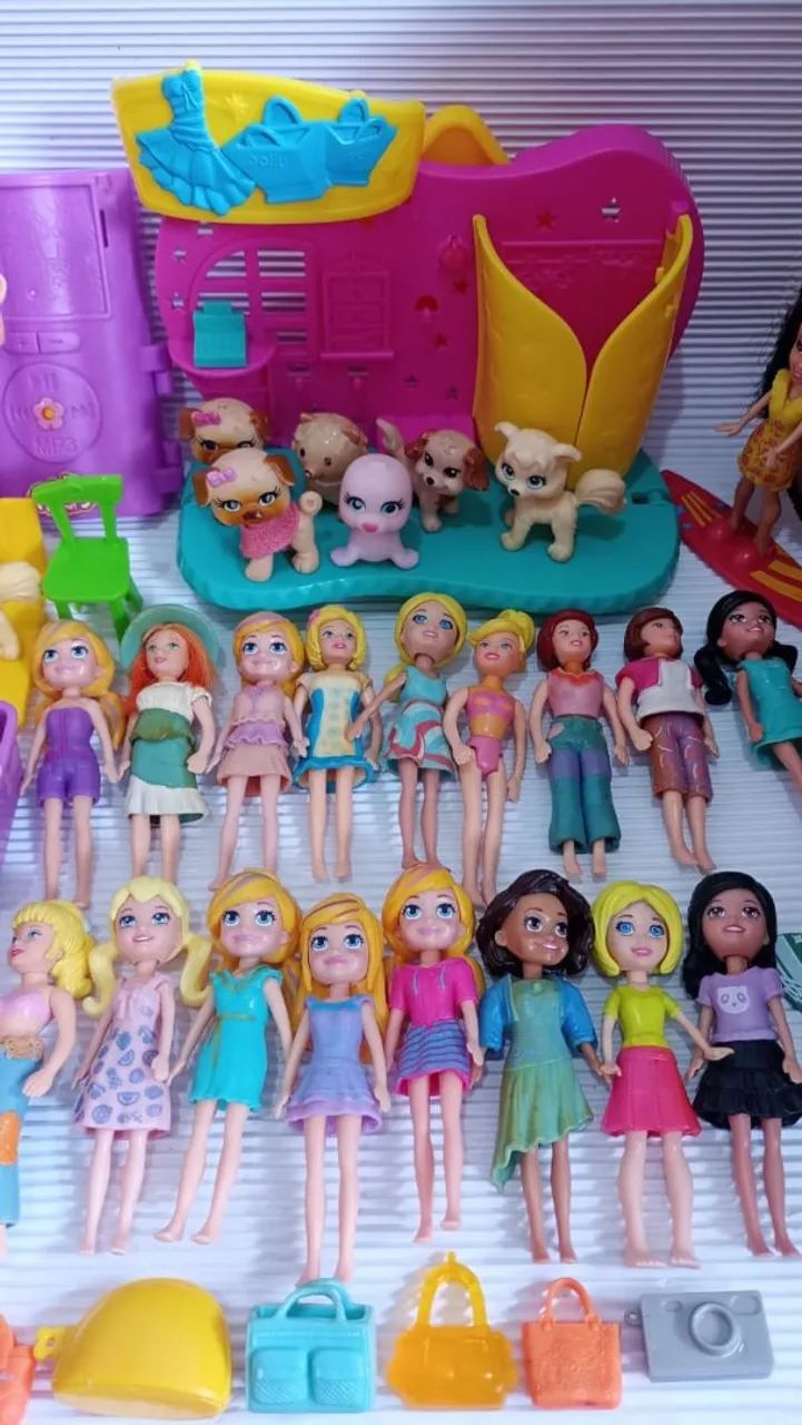 Lote de Polly pocket e acessórios  - Foto 3
