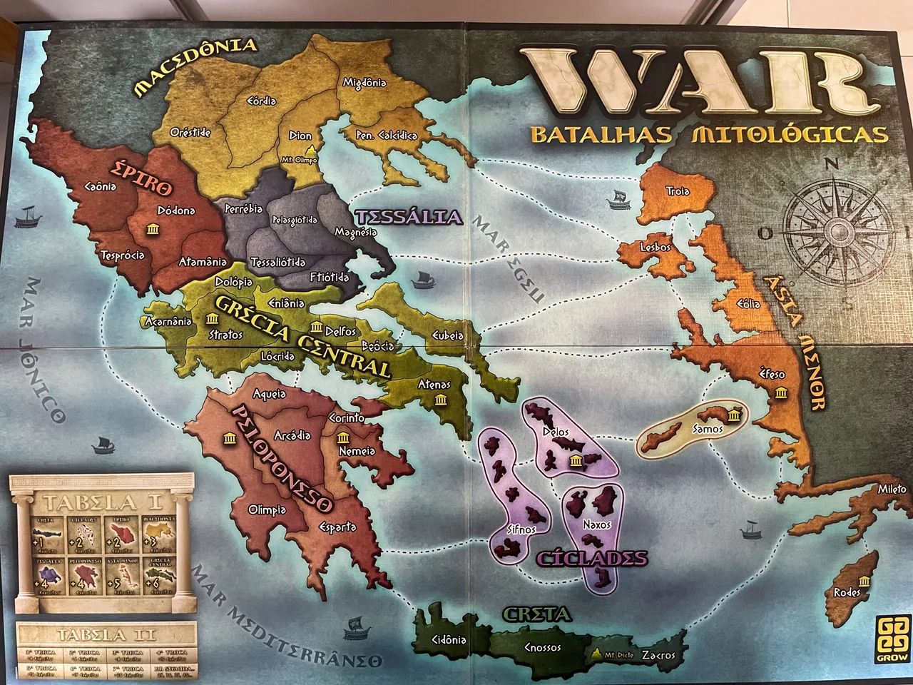 Jogo de Tabuleiro War Batalhas Mitológicas - Grow (Completo e Excelente Estado) - Foto 3