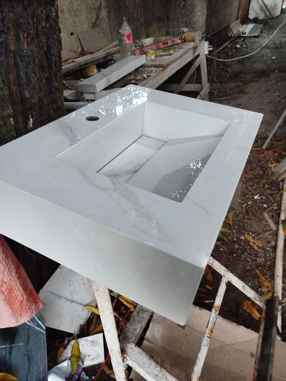 Lavatório em porcelanato 90x50  - Foto 2