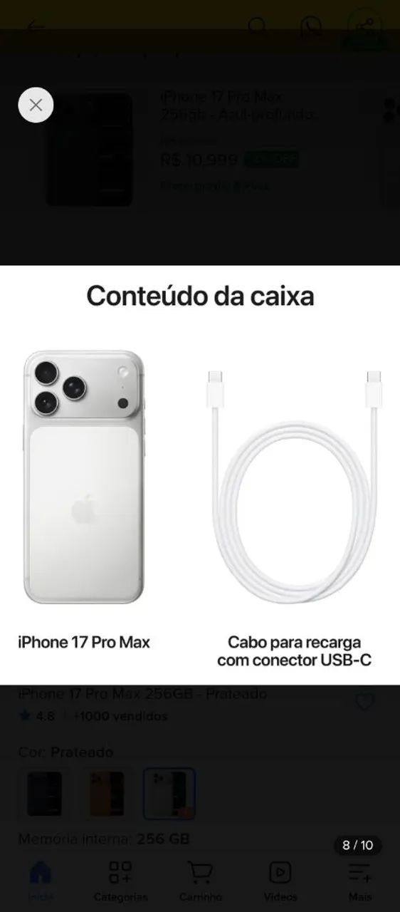 Iphone 17 pro max 256 gb - Foto 4