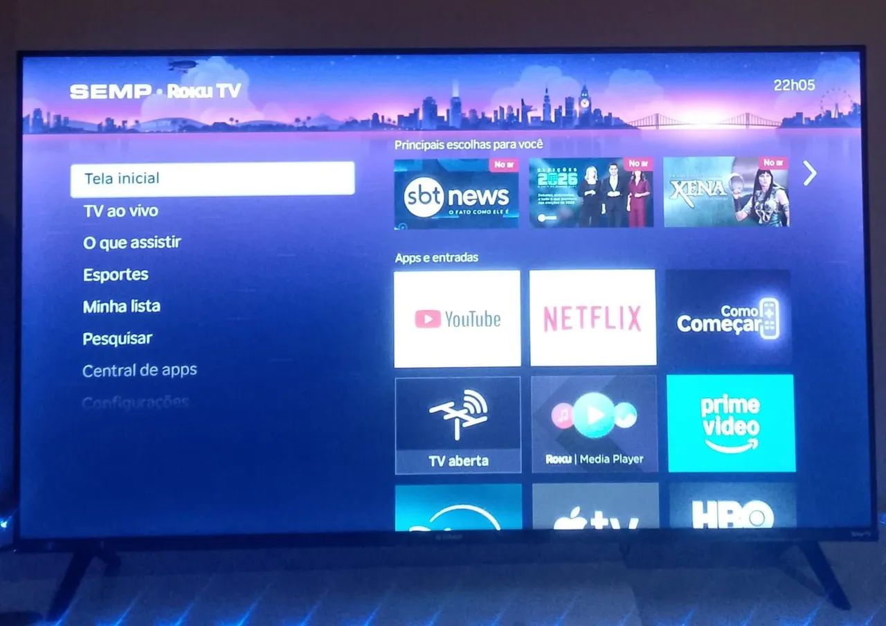 TV 43 polegadas smart semp Roku  - Foto 3