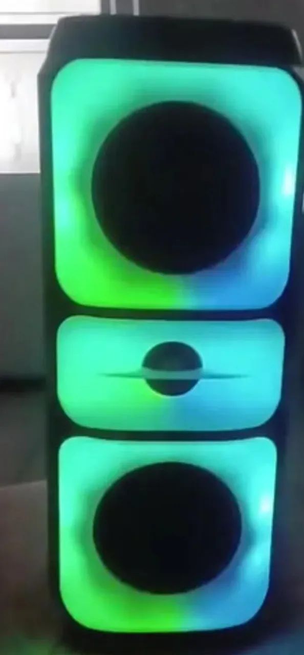 CAIXA DE SOM COM LED - Foto 3