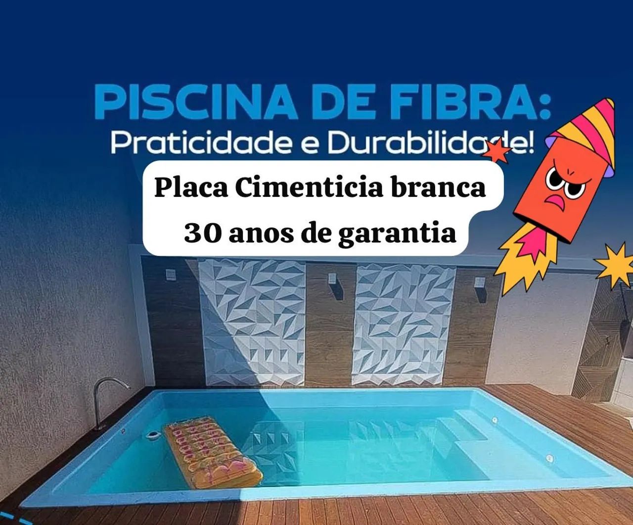 Piscina de fibra completas e instaladas com deck  - Foto 2
