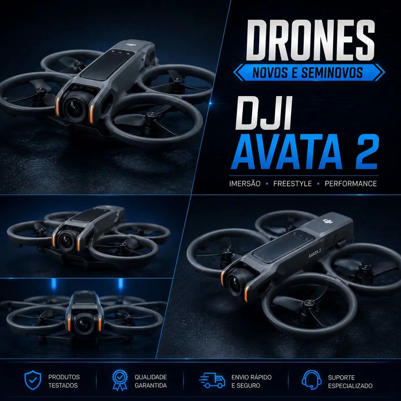 DRONES EM PERFEITO ESTADO DJI e FIMI - Foto 4