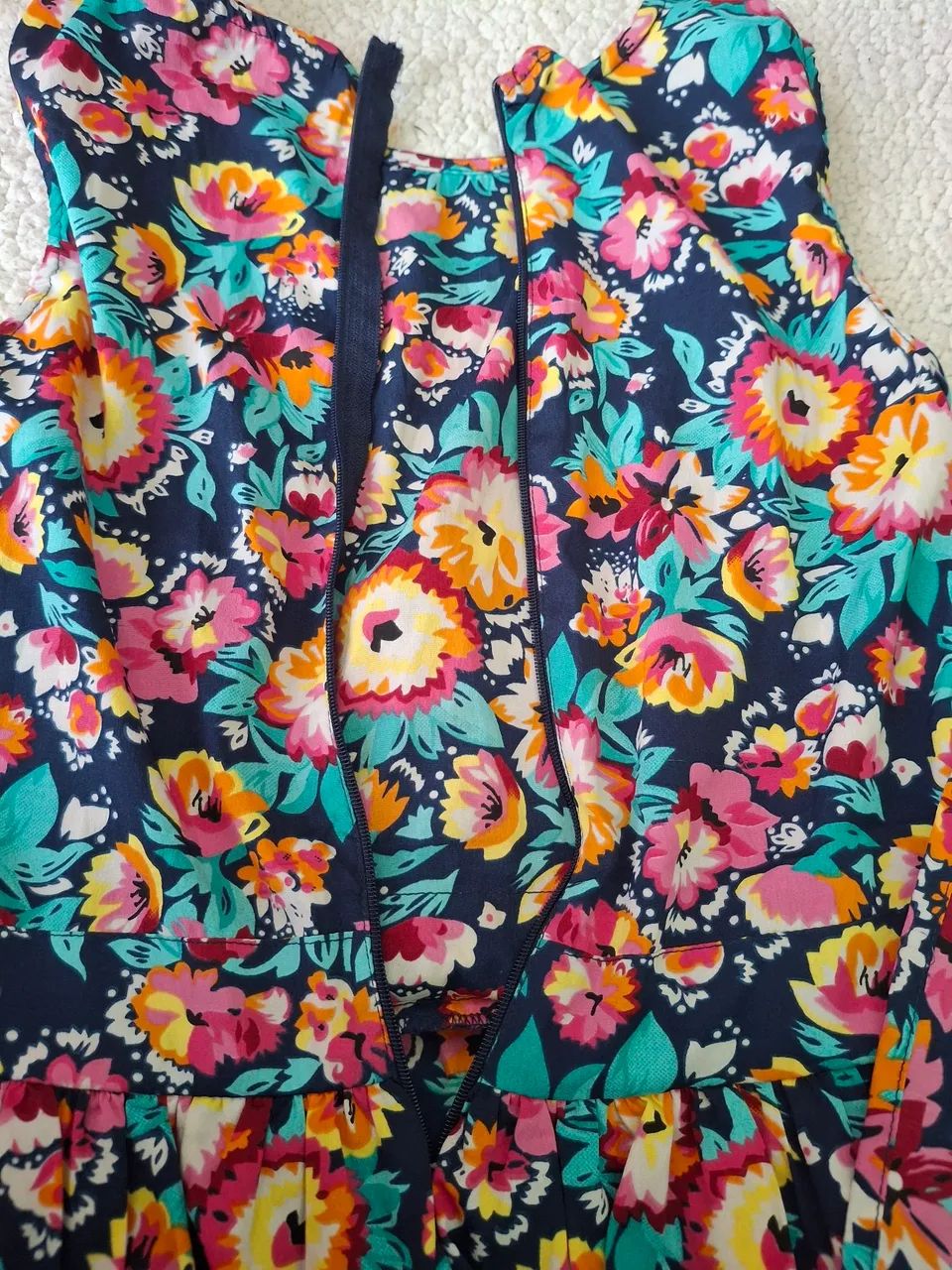 kit 2 vestidos infantis florido e listrado - Foto 3