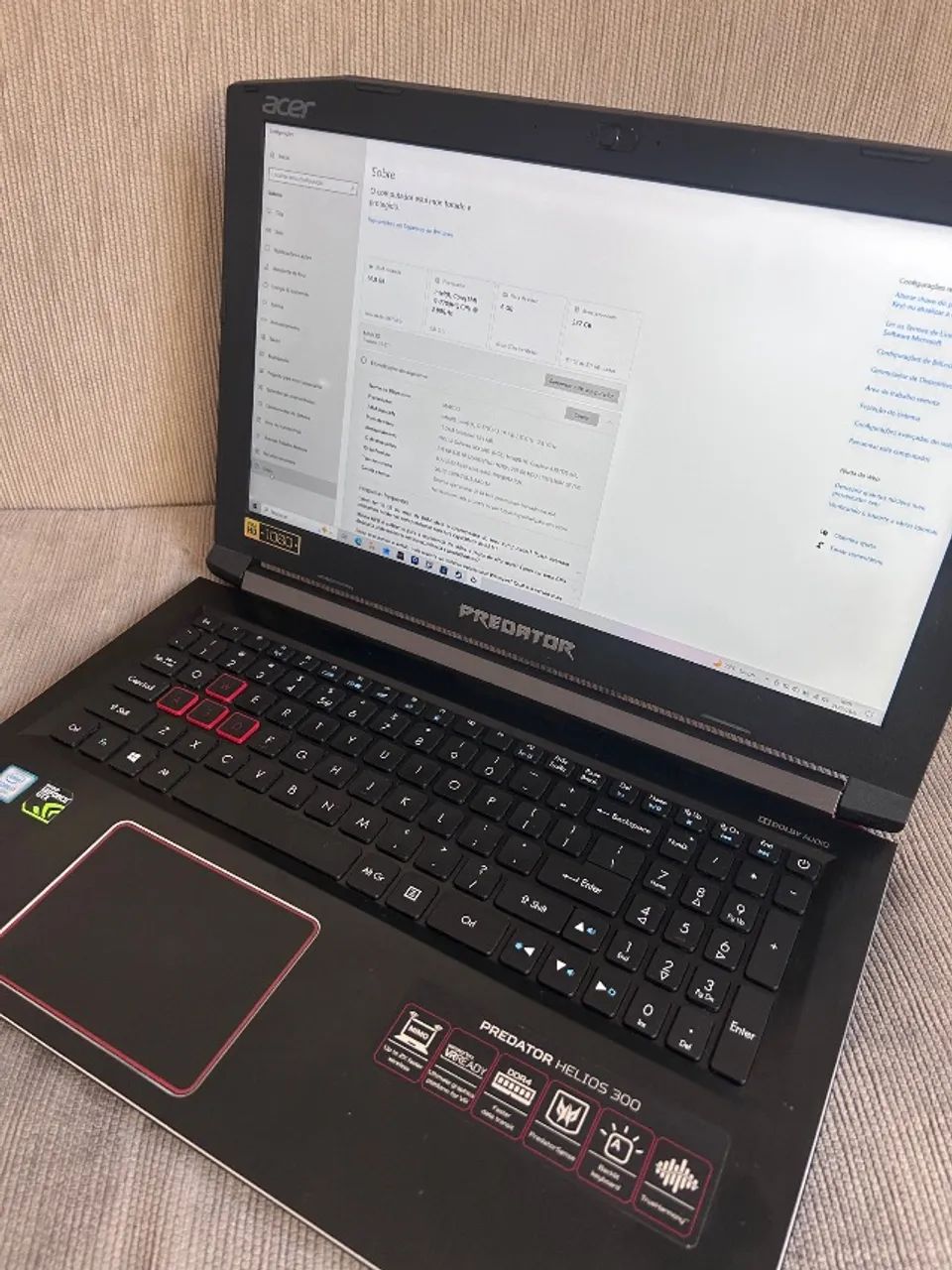 Notebook Acer Predator Helios 300