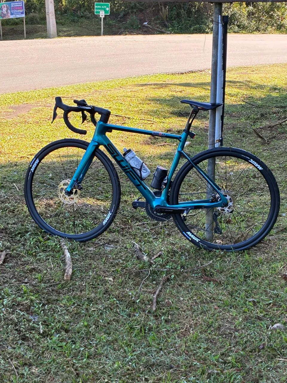 Bicicleta road speed carbono câmbio eletrônico  - Foto 2