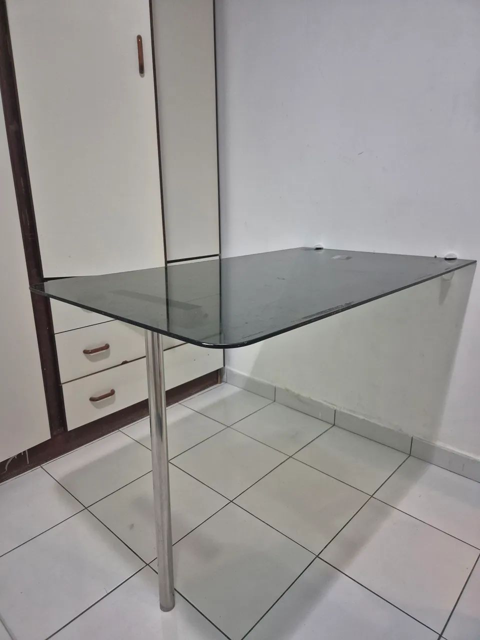 Mesa de vidro com inox - Foto 4