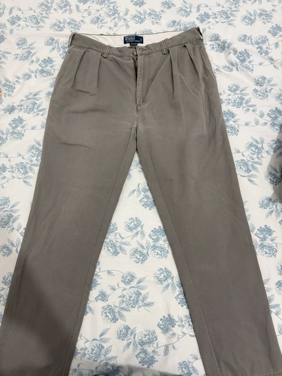 Calça Polo Rauph Laurent estilo alfaiataria cinza - Foto 4