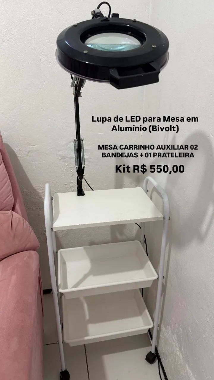 Kit Profissional para Estética, Design de Sobrancelhas ou Alongamento de Cílios 