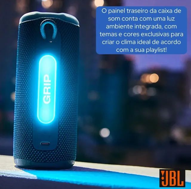 JBL Grip Prova d água, Auracast e Led Muda de Cores - Lacrado - Foto 3