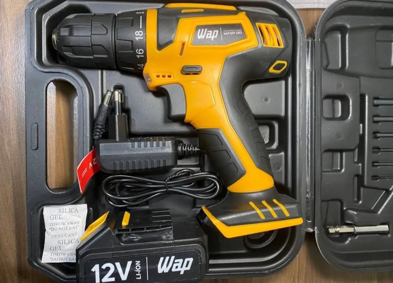 Furadeira / Parafusadeira Wap Original BPF12K3 com maleta e acessórios - Foto 2