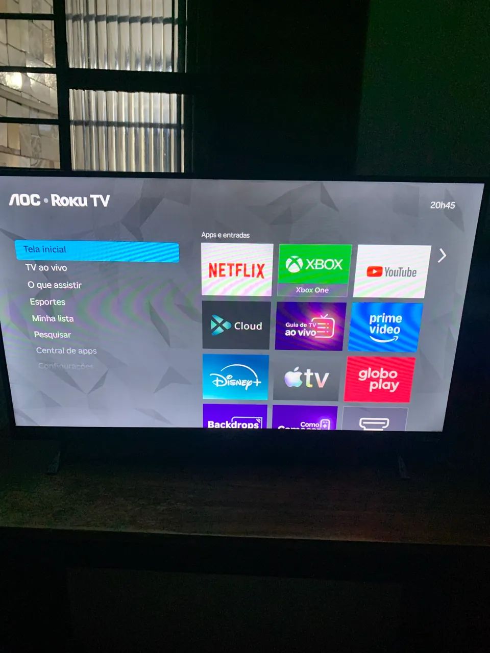 ? TV AOC Roku Smart - Pronta pra uso, imagem top