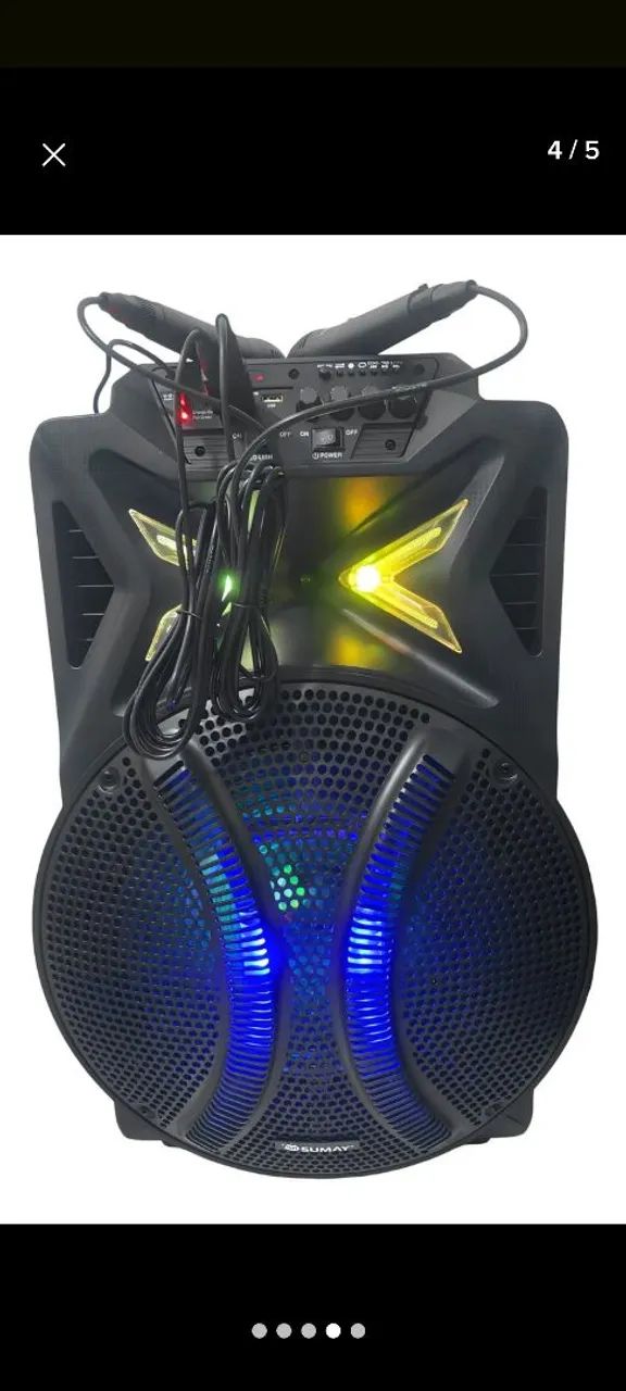 Caixa de som profissional Sumay alto falante 15 800w  - Foto 4