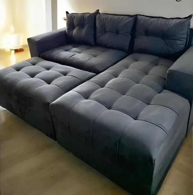 Modelo com puff grande mais confortável 