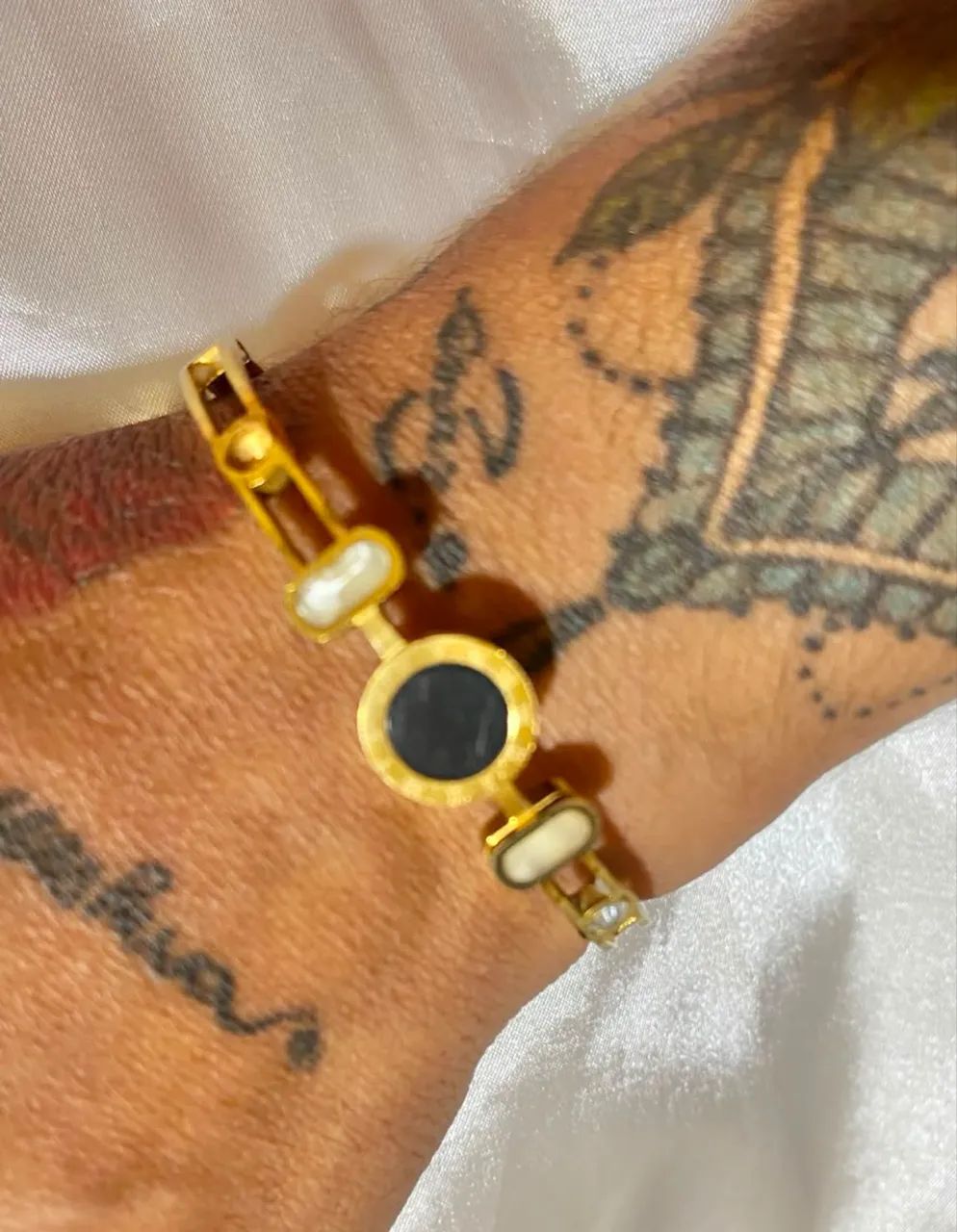 Pulseira banhada a ouro marca Bv - Foto 4