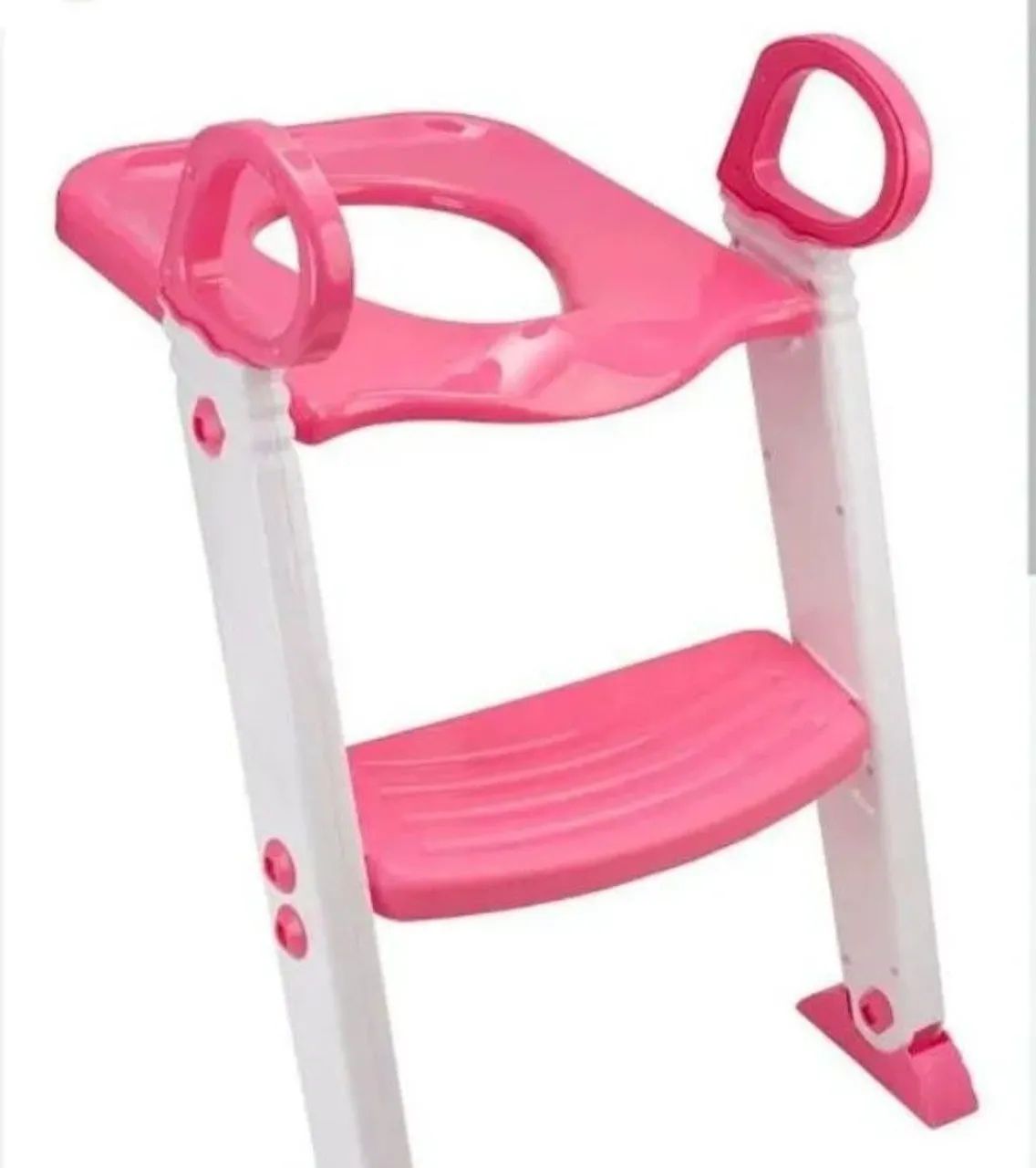 Assento redutor cor rosa com escada 