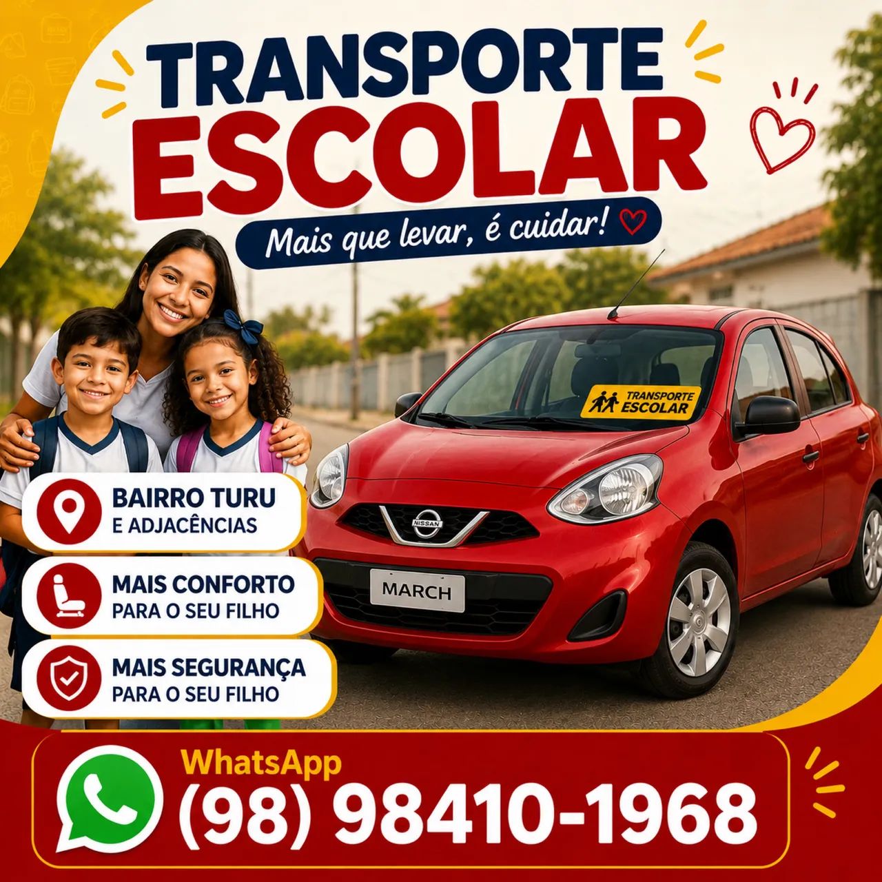 Transporte escolar turu (preço justo)