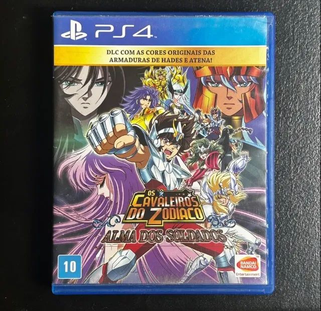 Jogo Os Cavaleiros do Zodiaco Alma dos Soldados - PS4 - Jogos de