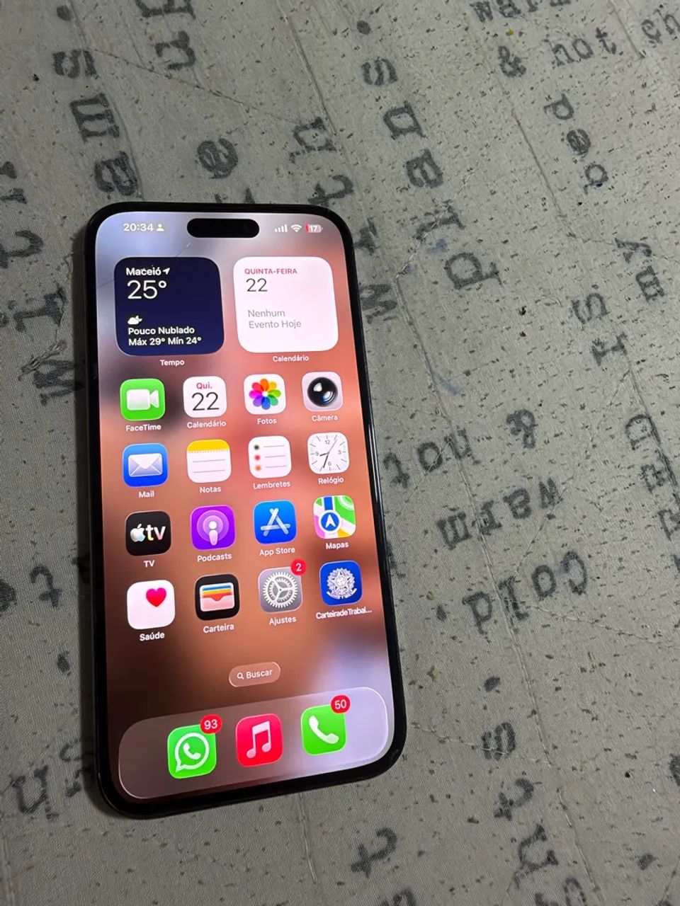iPhone 14 Pro Max roxo 128gb bem conservado 