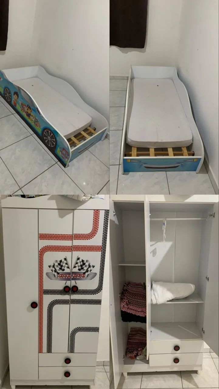 Vendo cama + guarda-roupa