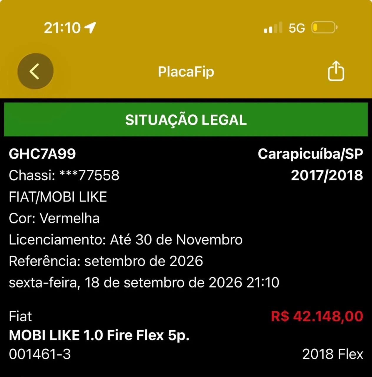 Fiat Mobi Like 1.0 Fire Flex 5P. 2018 - Foto 5