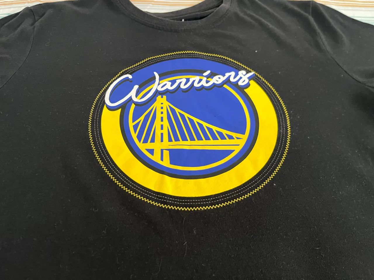 Camiseta Masculina Preta Golden State Warriors - NBA Basquete - Foto 3
