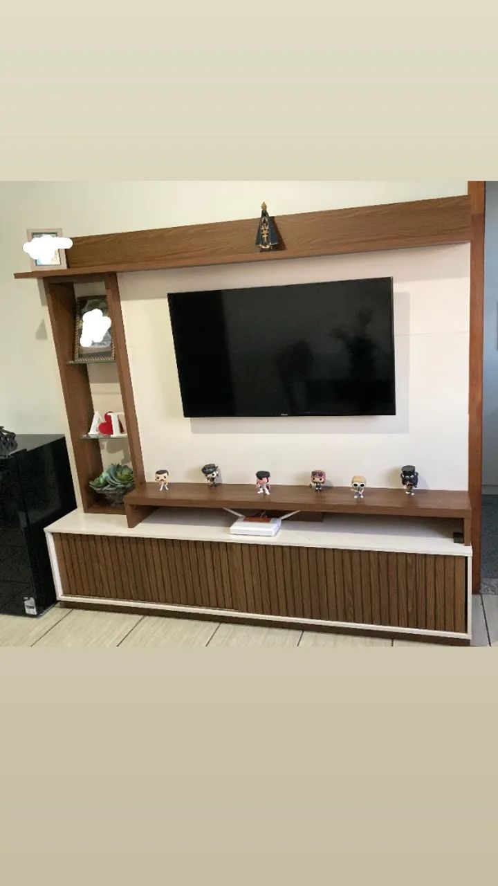 Rack com painel para sala