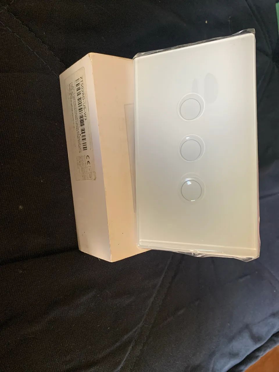 Interruptor inteligente zigbee 4x2 3 sessões branco