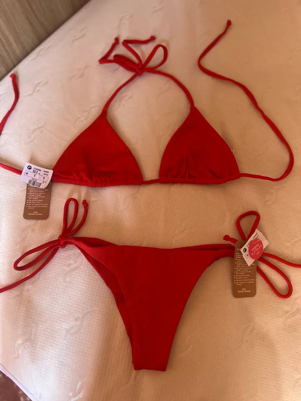 Biquíni Vermelho - Tam. P canelado Renner