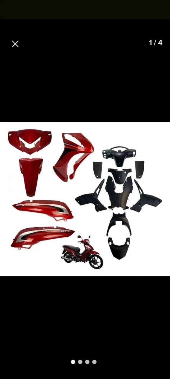 Kit carenagem jet sport Shineray branco  - Foto 2