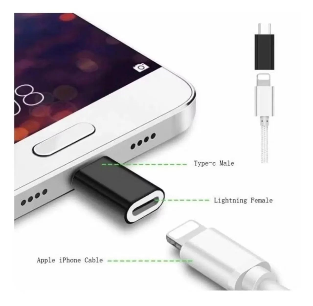 Adaptador Lightning para USB-C - Foto 4
