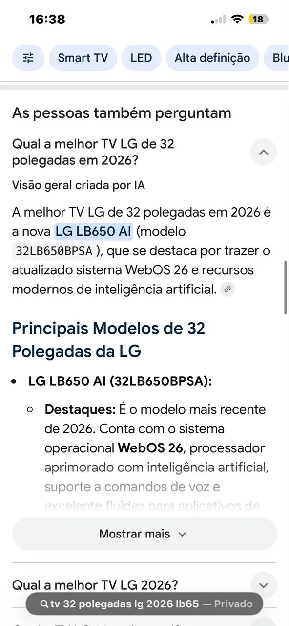 TV 32 polegadas LG 2026 - Foto 4