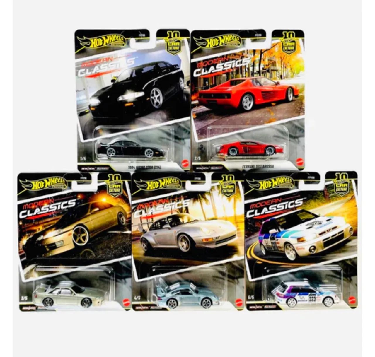 Hot wheels premium modern classics set Ferrari Testarossa