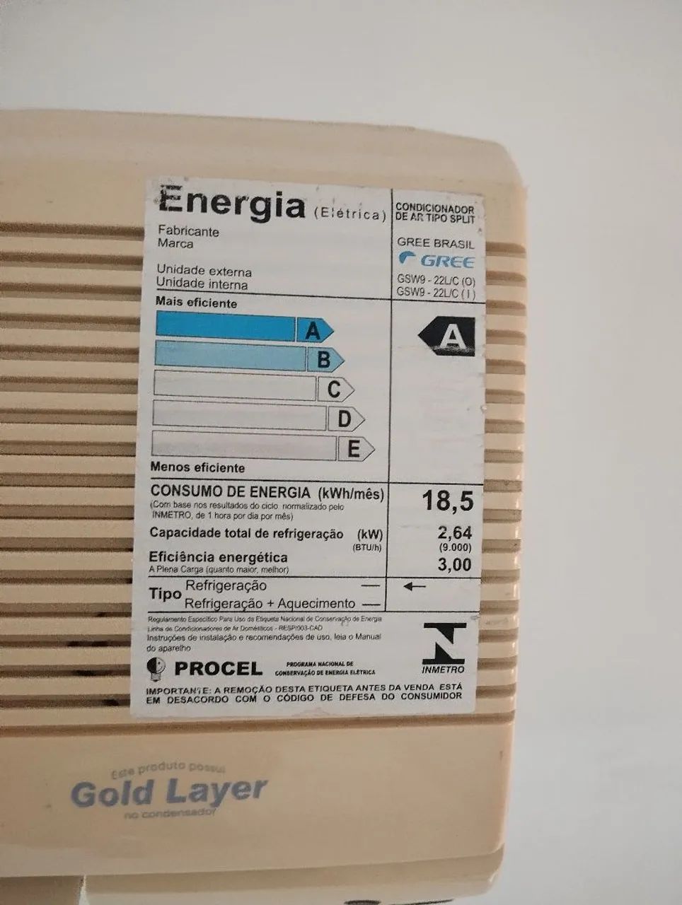 Ar condicionado Green 9000 btus - Foto 3